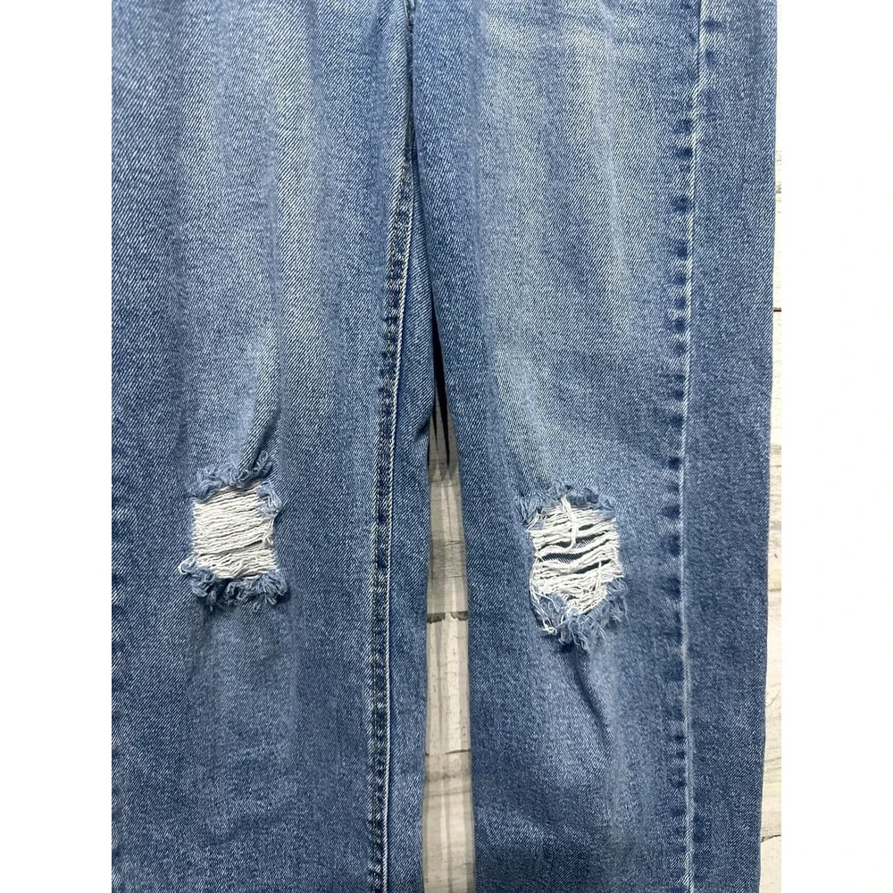 Crewcuts Art Class Outfit Girls 12 Blue Tie Dye Shirt Distressed Jeans EUC